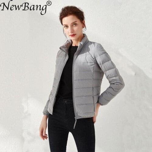 NewBang Matt Fabric Womens Down Jackets Ultra Light Duck Down Women Lightweight Coat Warm Female Windbreaker Parka Plus Coats