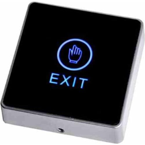 1pcs Bule Backlight Touch Exit Button Infrared Contactless Door Release Switch for Access Control System