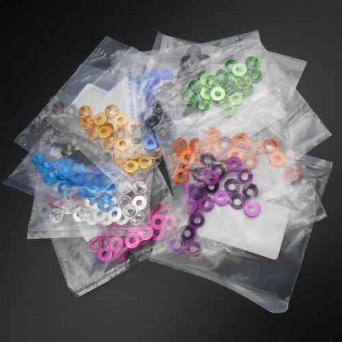 220Pcs M5 5MM Aluminum Countersunk Washer Flat Head Washer Screw Bolt Washers Gasket 20Pcs Per one 11 Color New 20X11 *BT775-785
