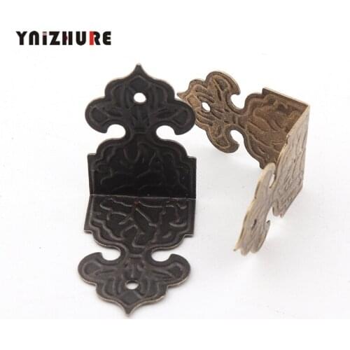 50pcs 26*26*17mm Decoration Hardware Antique Wooden Retaining Edge Angle Stamp Edging Small Bags of Wood Trim