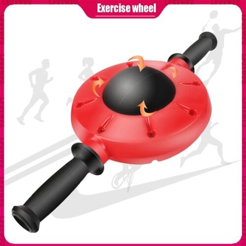 360-degree Rotating Abdominal Wheel Is Used For Gym Abdominal Training Roller Mute Red Exercise Wheel Home Gym Equipment