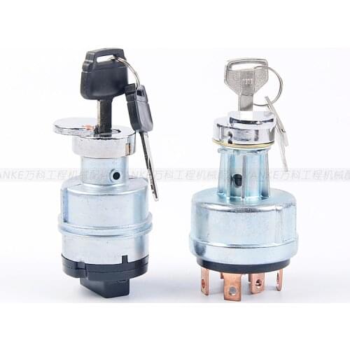 Free shipping for Kobelco SK120 200 250 260 300 350 -5 -6 -8 Start the ignition switch electric door lock keyhead