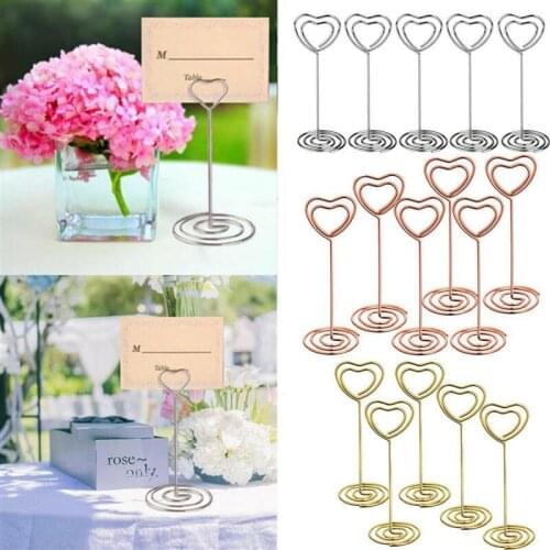 Photo Holder Stands Table Number Holders Place Card Paper Menu Clips For Weddings Seat Card Note Photo Holder Party Supplies