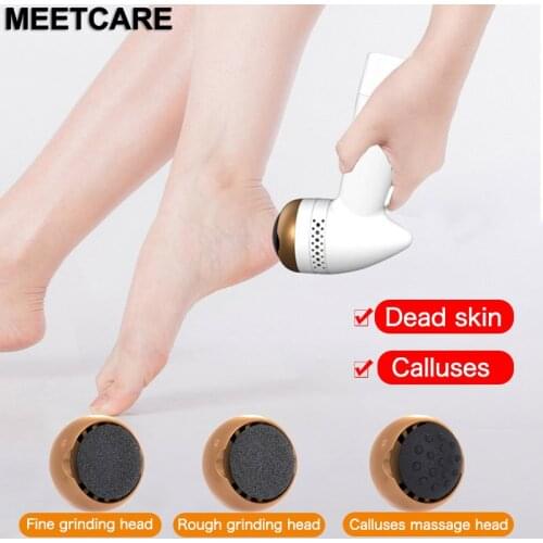 Electric Foot Grinder Rechargable Hard Cracked Skin Trimmer Dead Foot Care Tool Pedicure Remover Foot Files Massage Head