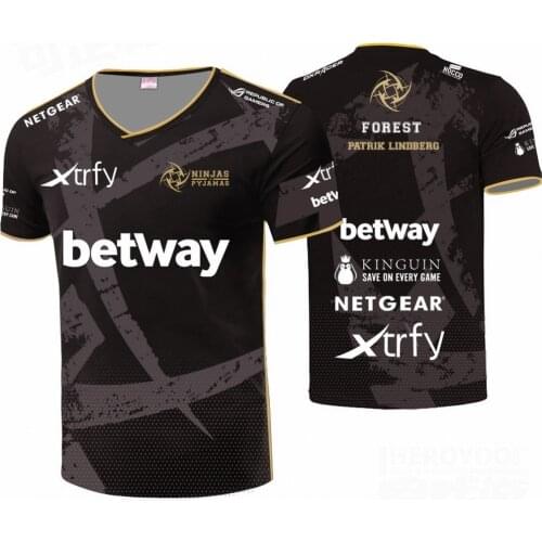 Esport Team NIP Jerseys Customized Name FOREST Potti HeatoN T Shirt Top quality CSGO DOTA2 Uniform Men Women Tee Shirt Homme