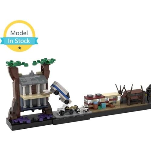 MOC classic scene Stranger Thing Skyline Architecture Building Block Model Educational Childrens Toy Brick Collection Gift