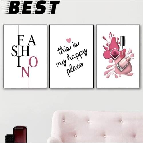 Nail Polish Wall Art Canvas Painting Posters And Prints Modern Modular Picture Fashion Art Painting Wall For Salon Decor