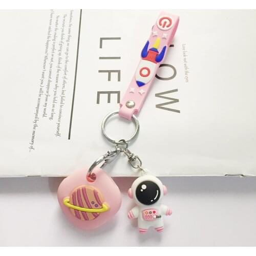 Cartoon For Samsung Galaxy SmartTag Silicone Protective Case For Galaxy Smart Tag Tracker Cute Astronaut Key Chain Accessories