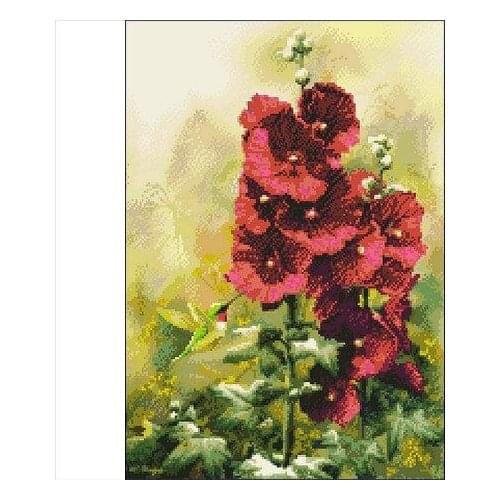 Embroidery Package Hot Sell Best Quality Cross Stitch Kits Flower Poppy Free Shipping