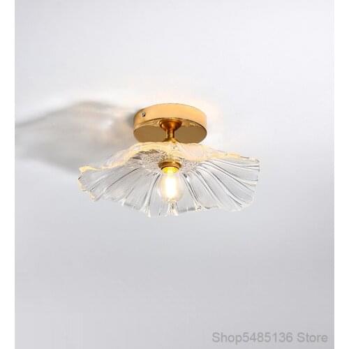 Nordic LED Glass Ceiling Lamp Living Room Home Decoration Indoor Lighting Fixture Diningroom Decoration Ceiling Lighting Kitchen