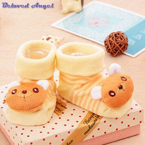 3D Pattern Cartoon Toddler Socks Baby Boys Girls Non-skid Floor Socks Children Kids Indoor Sole Thick Towel Sock 18 Kinds Style