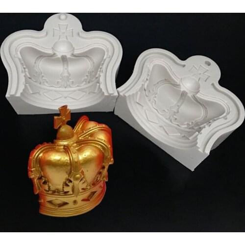 The latest research and development of extravagance and noble crown molding silicone mold fondant cake decoration mold