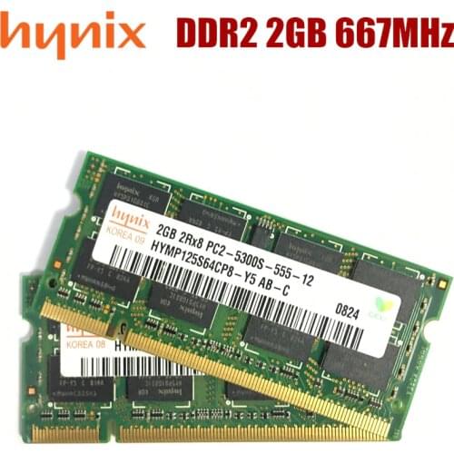 Hynix chipset DDR2 2GB 2Rx8 PC2-5300S Laptoop RAM 2G DDR2 667MHz PC2 5300S Notebook Laptop memory