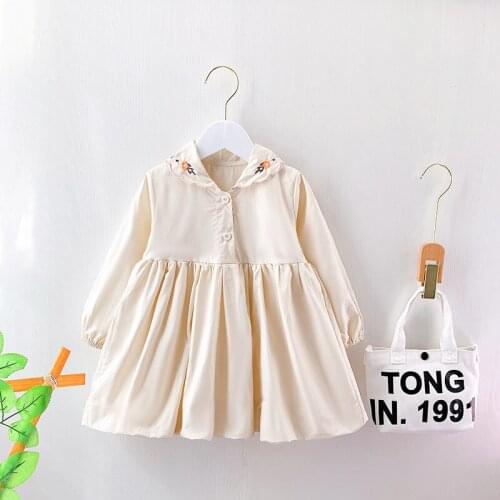 Autumn Baby Girl Clothes Lantern Sleeve Princess Dress for Toddler Infant Girls Birthday Party Dresses 2-6Y