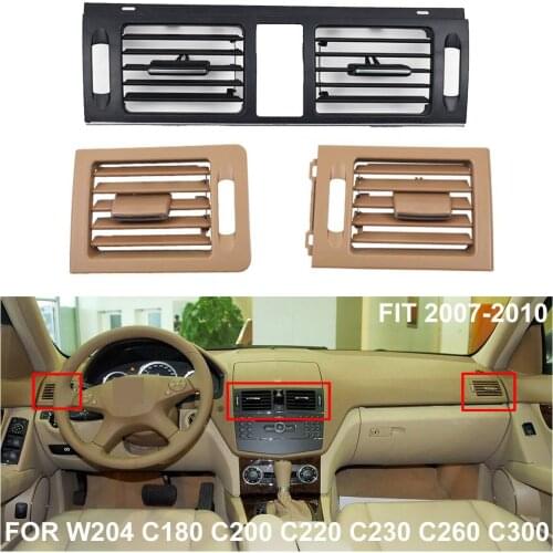 Car AC Front Left / Right Central Air Conditioner Vent Grille W204 Panel Cover Outlet For Benz C-Class C180 C200 C220 C260 C300