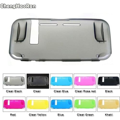 ChengHaoRan Clear Back Protective Cover Case for Nintendo Switch NS NX Skin Cover for Switch Console TPU Transparent Shell Case