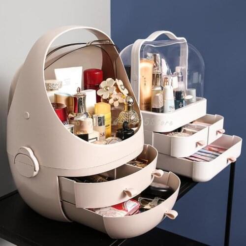 Net Celebrity Cosmetic Storage Box Desktop Finishing Box Drawer Storage Artifact Skin Care Product Rack Cabinet Dust Box