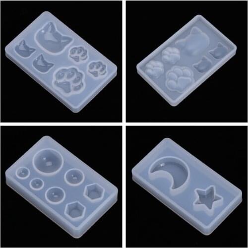 Silicone Mold DIY Crafts Claw Moon Geometry Mirror For Jewelry Making Decorative