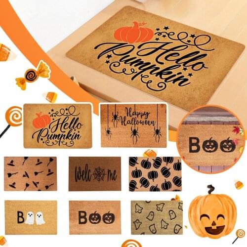 Halloween Decoration For Home Bathroom Mat The Witch Is In Pattern Mat Halloween Carpet For Bedroom Kitchen Party Decoration