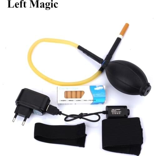The Mist Ultra Smoke 4 Electronic Magic Tricks ( Device + 10 Smoke Cartridges ) Fire Magic Props Gimmick Illusion Accessories