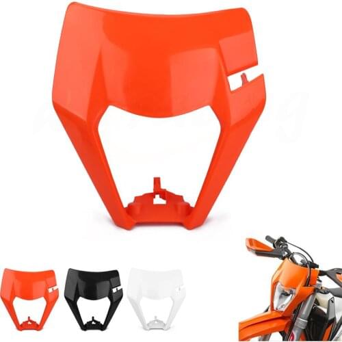 Motorcycle Universal Headlights Headlamp Mask Cover Guard For KTM EXC EXCF XC XCF XCW XCFW MX SXF Motocross Supermoto