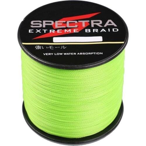 Top Quality Strong Fluorescent Yellow 300m/330yards 4 Strands Super Strong Japan Multifilament PE Braid Fishing Line 6-100LB