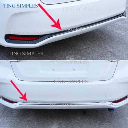 ABS Chrome/ carbon fibre Rear Fog Light Cover Fog lamp Trim 3Pcs/Set For Toyota Corolla 2019 2020 Bright Silver stickers styling