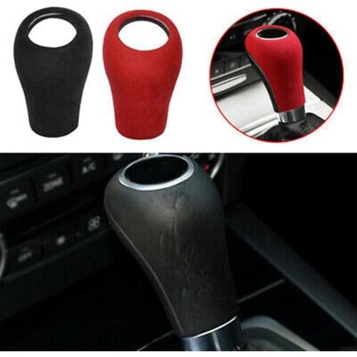 Suede Car Gear Shift Knob Cover Gearbox Gear Head Trim Cover for Mercedes Benz W204 W212 W169 W219 W463