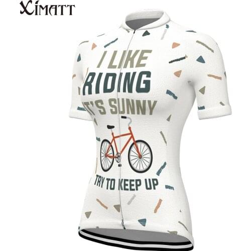 Womens Short Sleeve Cycling Jersey Summer Polyester White Quick Dry Moisture Wicking Bmx Bike Enduro Motocross Sportwear