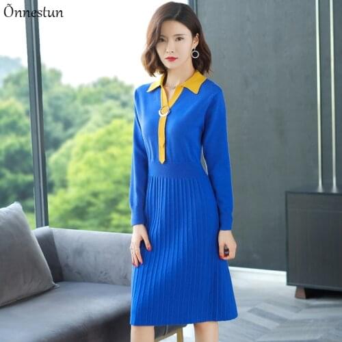 Long Womens Sweater Dress Fashion Winter Pullovers Slim Dress Pull Femme Jumper Casual Plus Size Long OL Sweater Women