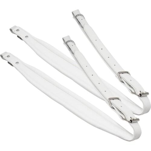 1 Pair Durable Accordion Replacement Leather Shoulder Belts with Buckle Musical Instrument Accessory
