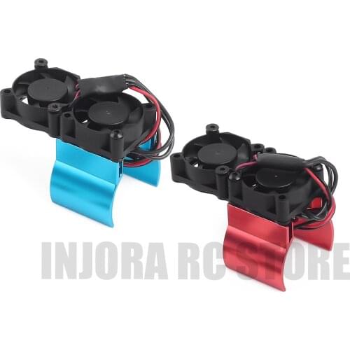 1PCS RC Car Motor Heat Sink with Thermal Receptor Cooling Fan Electric Parts for 1:10 RC Crawler Axial SCX10 90046 Traxxas TRX4