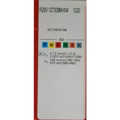 10PCS CARBIDE INSERT R290-12T308M-KM 1020