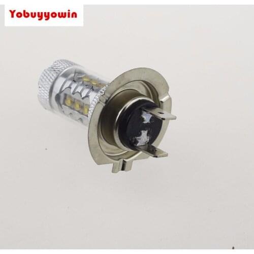 2pcs/lot Super Bright 80W CREE Chip LED Fog Lights H7 Car&Vehicle DRL Driving Car White Canbus With floodlight Lens