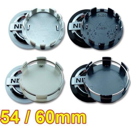 20pcs 54mm 60mm Rims Cover Badge Decal Logo Emblem Hub Caps Wheel Center For Teana Sylphy Qashqai Livina Car Styling
