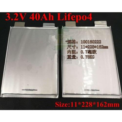 24pcs Brand 3.2v 40ah Lifepo4 Battery Cell 40ah 3.2v Rechargeable battery for 12v 24v 36v E Bike Scooter Diy