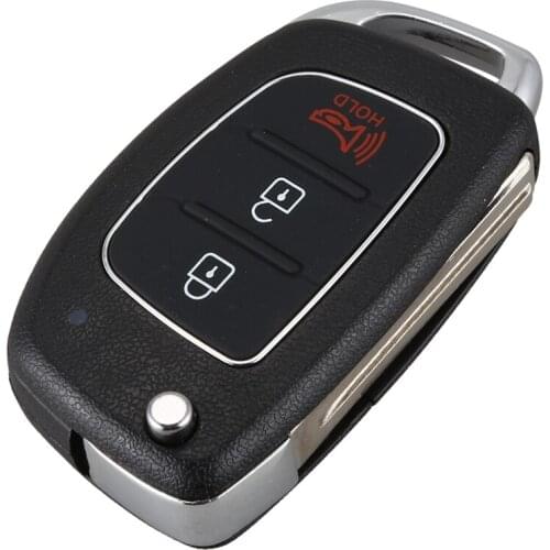 3 Buttons Flip Folding Remote Key Fob Shell Case For Mistra Hyundai Hb20 Santa Fe Ix35 Ix45 Accent I40
