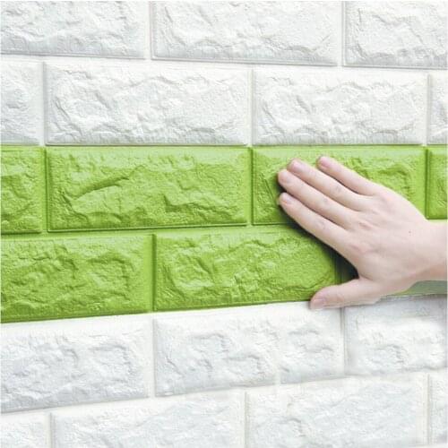 70*77cm 3d Stereo Wall Stickers Bedroom Warm Decoration Background Wall Wallpaper Foam Brick Waterproof Moisture Stickers