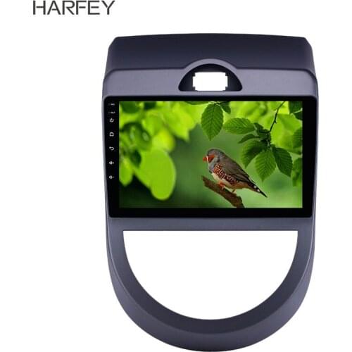 Harfey 2din Car Multimedia player Android 8.1 9 inch car GPS Radio for 2010 2011-2013 Kia Soul with AUX support Carplay DVR SWC