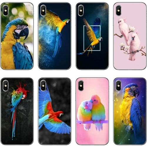 Fashion Parrot Birds Accessories Phone Case For Xiaomi Mi 11 Note 10 10T 9 9T 8 Pro A2 Lite A3 A1 Poco F1 F2 M3 X3 NFC
