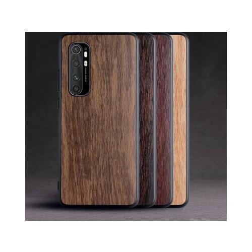 For Xiaomi Mi Note 10 Lite 10 pro Case Soft TPU edge+PU Wood grain Protect back cover case for xiaomi redmi note 9S 8 9 Pro max