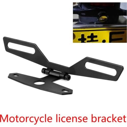 Motorcycle Bicycle Taillight Holder Support Tube Aluminum Alloy Mounting Seat Rod Bracket License Plate Holder Stand Accessories
