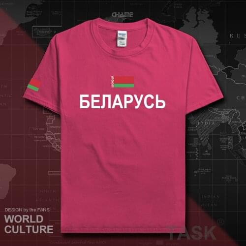 Republic of Belarus Belarusian mens t shirt 2017 jerseys nation tshirt 100% cotton team t-shirt gyms clothing tees country BLR