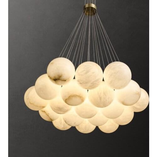 Spanish marble chandelier luxury postmodern living room restaurant hotel engineering sales department