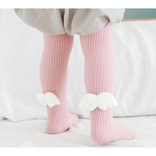 0-8years Baby Girl Tights Autumn Winter Thick Velvet Pantyhose Infant Toddler White Black Pink Gray Pantihose Kids Tights KF371