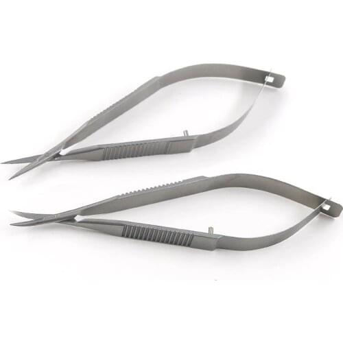 Micro-ophthalmology flat handle corneal scissors hand surgery medical small animal surgical scissors