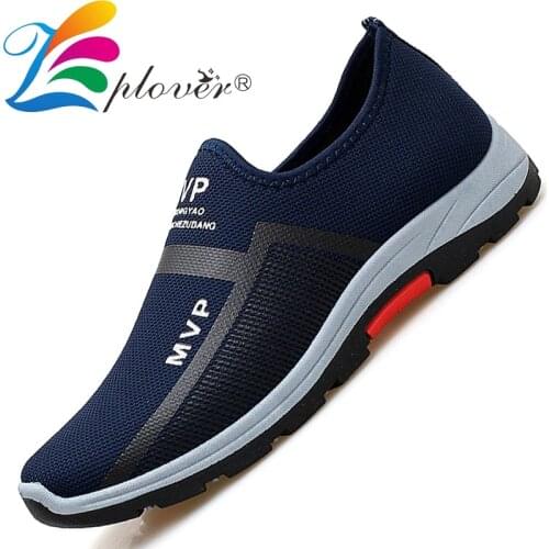 Summer Mesh Men Shoes Lightweight Sneakers Men Fashion Casual Walking Shoes Breathable Tennis Slip-on Shoes For Men Loafers