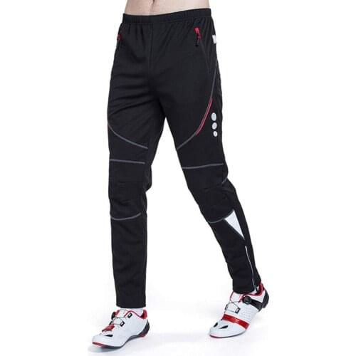 Lixada Mens Cycling Pants Athletic Pants Windproof Thermal Fleece Winter Bike Riding Running Sports Pants Trousers
