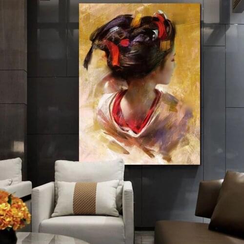 Painting by numbers art paint by number Hand-painted Japanese character nude painting home corridor decorative painting