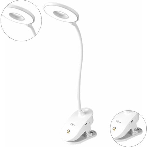 T102 LED Desk Light With Clamp For Video Conference Lighting Clip On LED Ring Light For Computer Webcam USB Laptop Light
